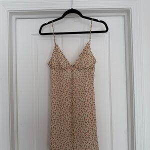 Zara Cream Floral Mini Dress